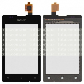 Сенсорный экран (тачскрин) для Sony C1505 Xperia E, черный
